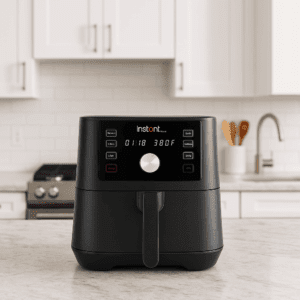 Instant Pot Vortex 6QT XL Air Fryer on countertop in modern kitchen
