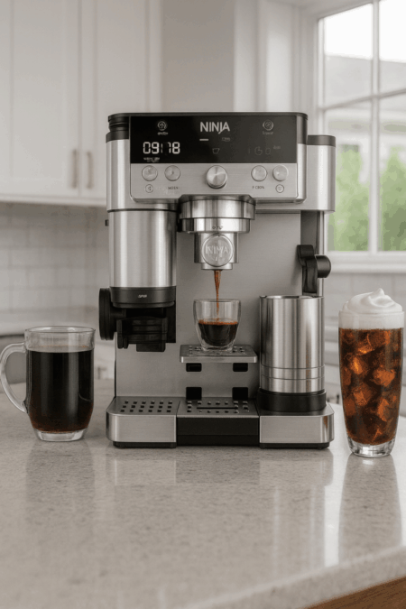 Ninja Luxe Café Premier ES601 espresso and coffee machine with frother