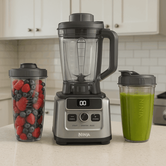 Ninja SS151 TWISTi Blender DUO with pitcher and two smoothie cups