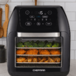 CHEFMAN Multifunctional Digital Air Fryer with Rotisserie on kitchen countertop