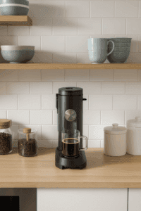 Ninja Pod and Grounds Coffee Maker on a modern kitchen countertop