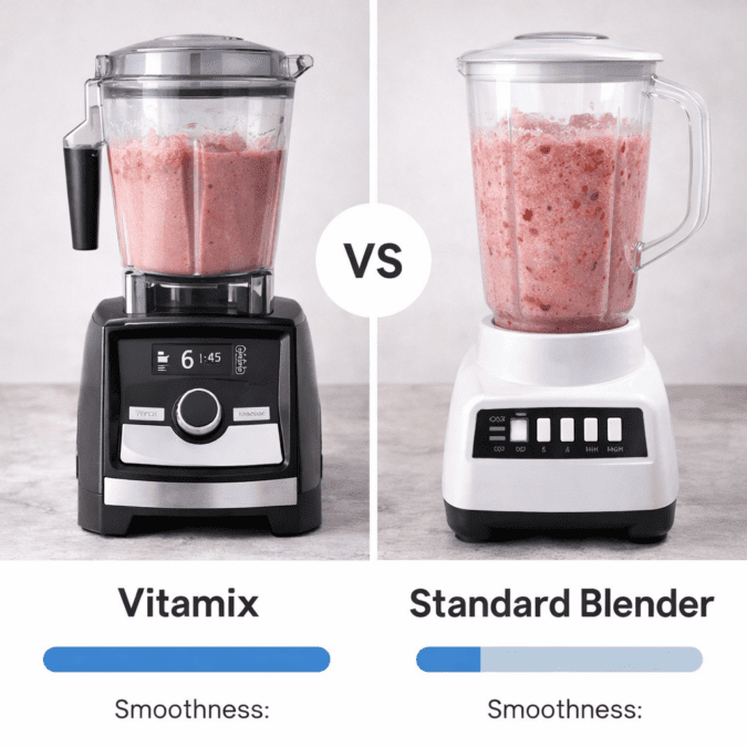Vitamix A3300 compared side by side with other popular blenders