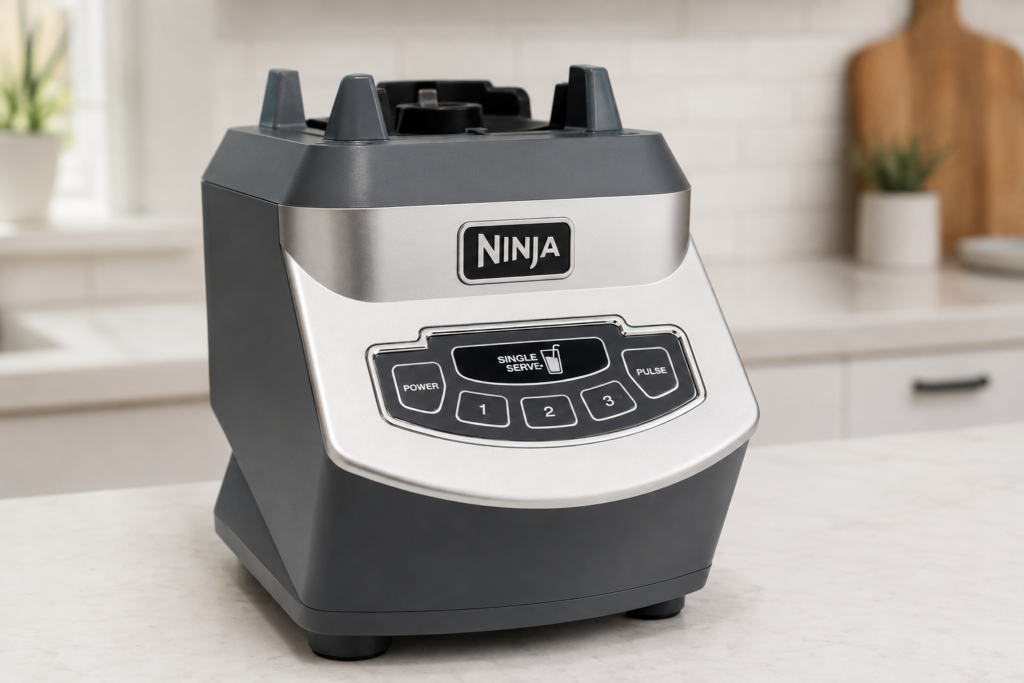 Manual speed and pulse controls on the Ninja BL660 motor base