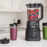 Ninja Detect Power Blender Pro TB301 with 72 oz pitcher and two single-serve cups on kitchen counter