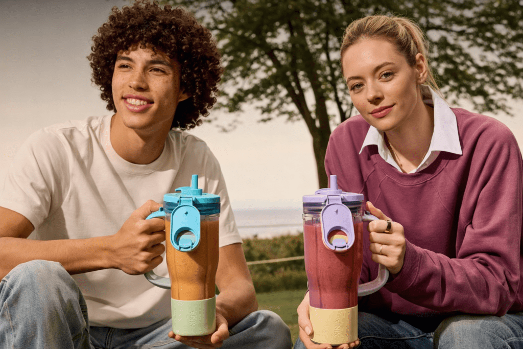 Ninja BlendBoss used for daily smoothies outdoors showing real-life use and portability